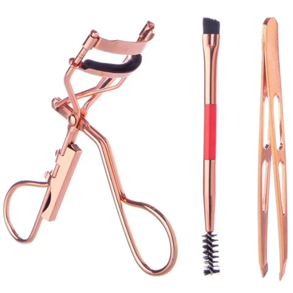 Almost Famous Luxury Eyebrow/Eyelash Lifter Set - Scarlet Rose Gold (3-Piece Set)
