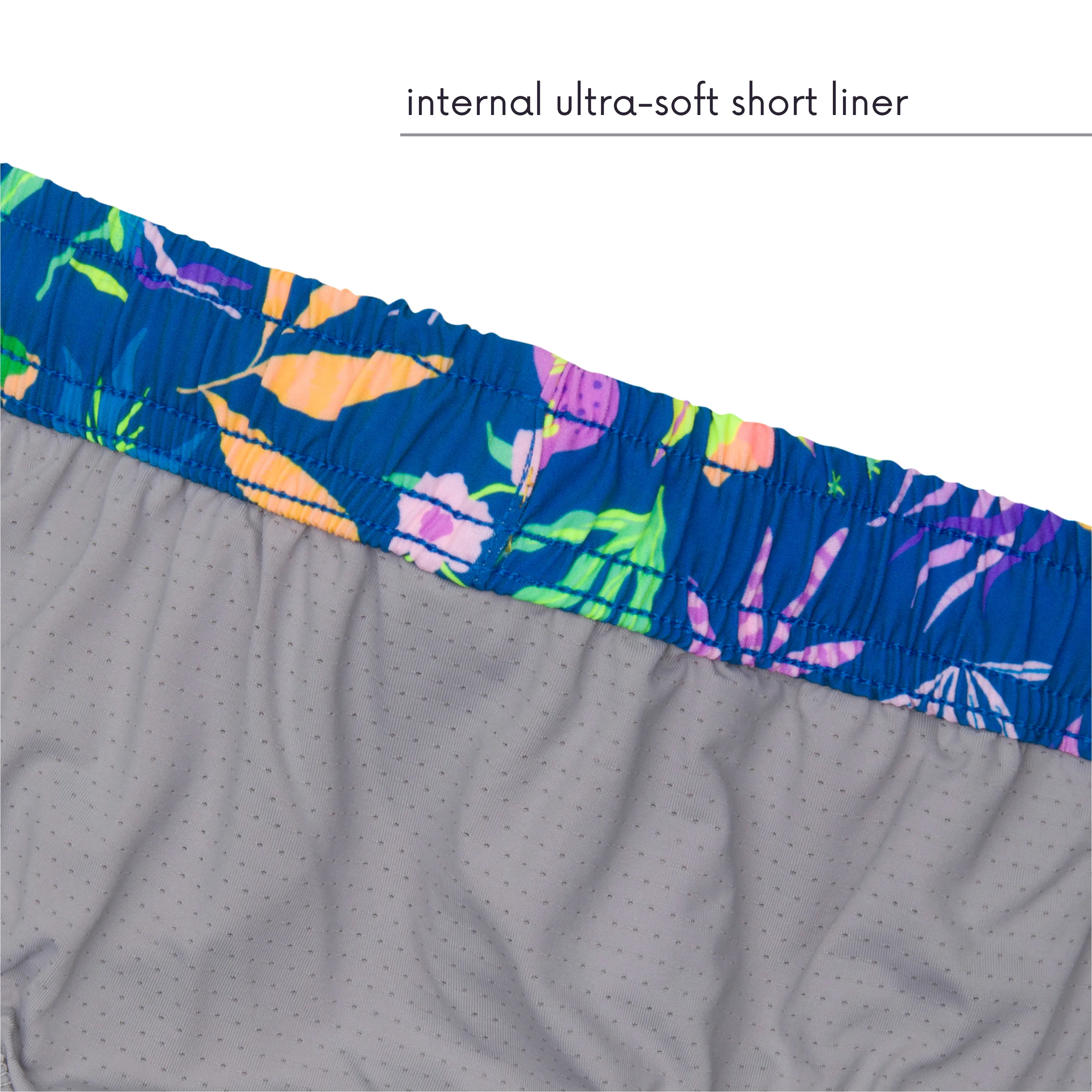 Boys Short Sleeve Zipper Rash Guard and Swim Trunk Set | "Tropadelic"