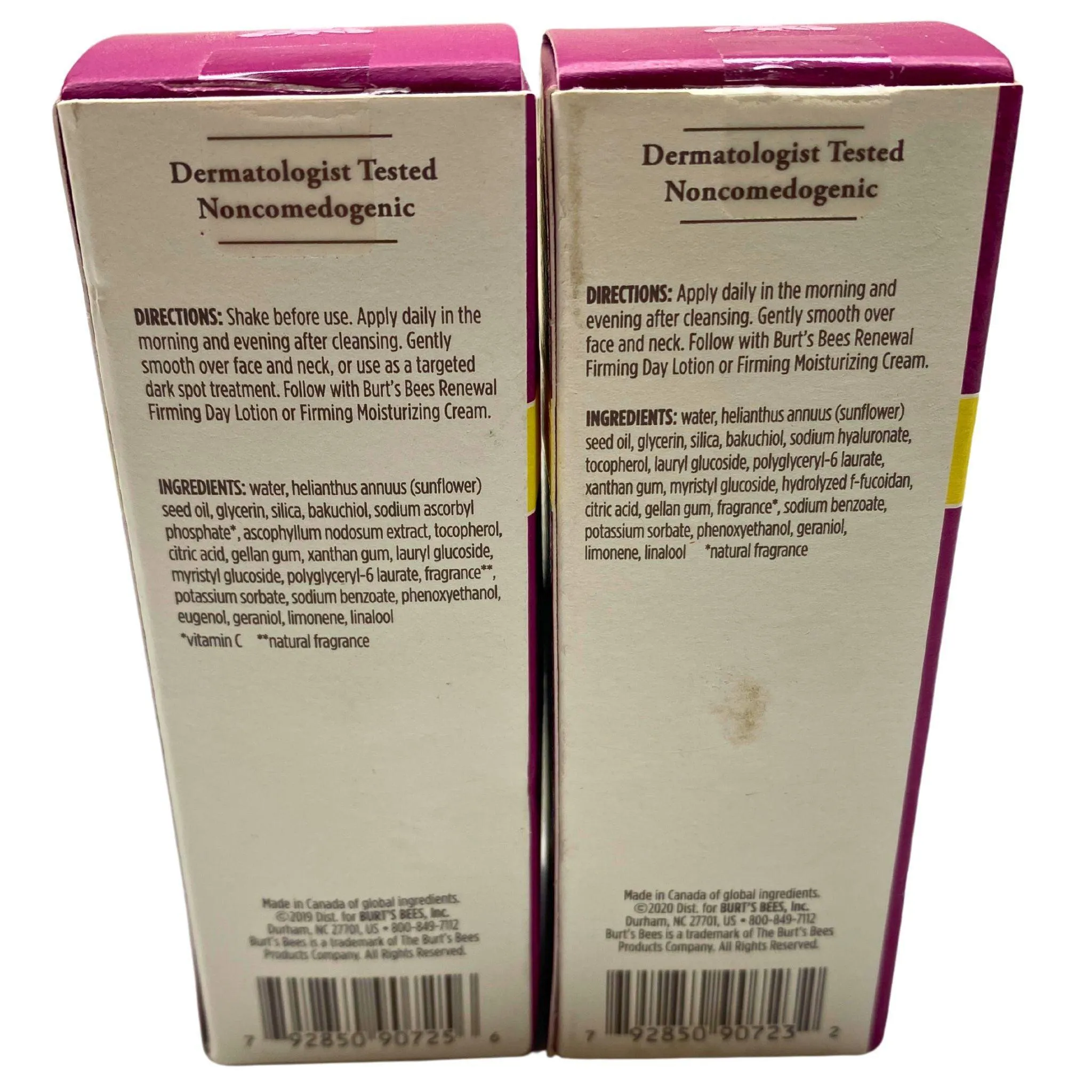 Burt's Bees Intensive Firming & Dark Spot Corrector Serum with Retinol Alternative 1 fl Oz (50 Pcs Lot)