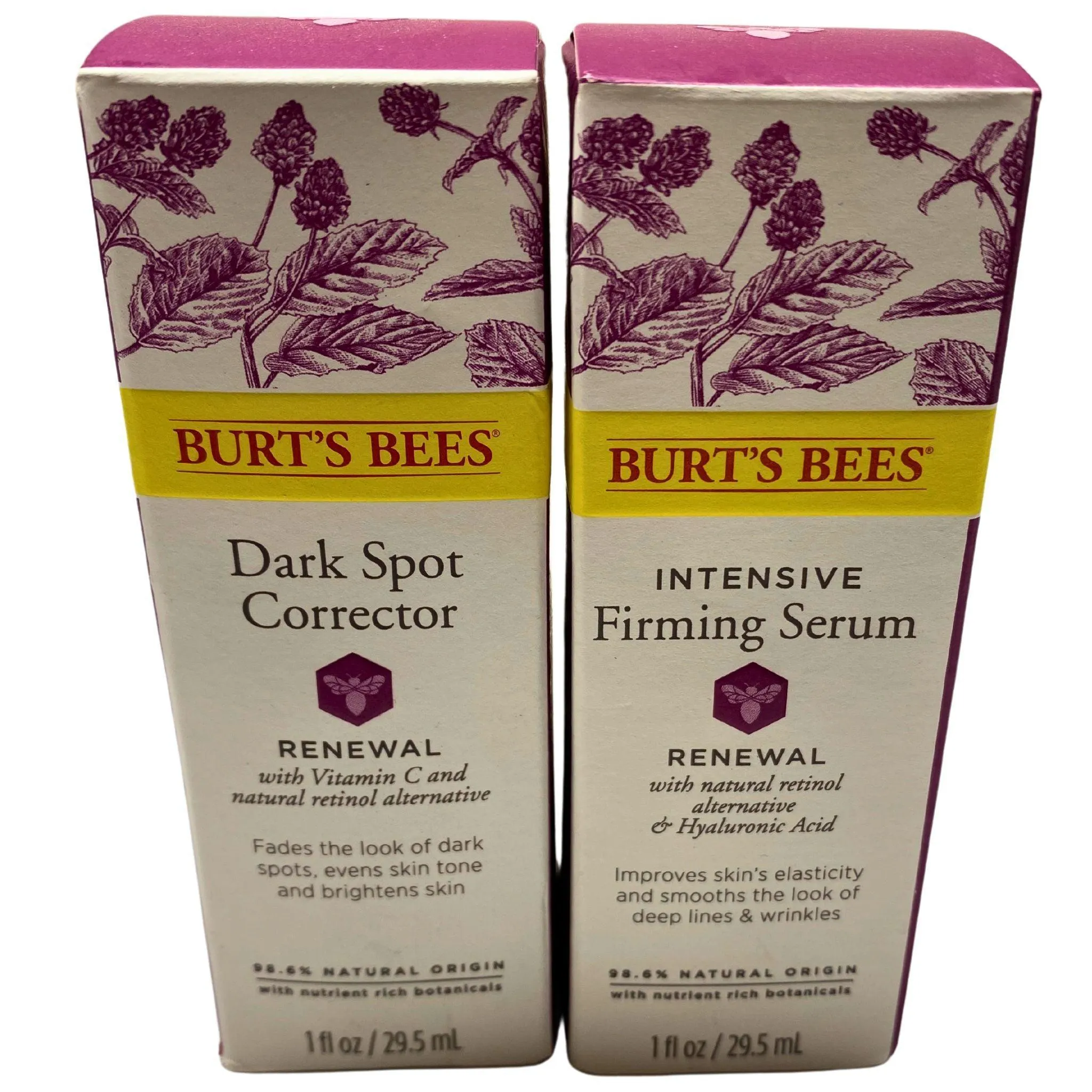 Burt's Bees Intensive Firming & Dark Spot Corrector Serum with Retinol Alternative 1 fl Oz (50 Pcs Lot)