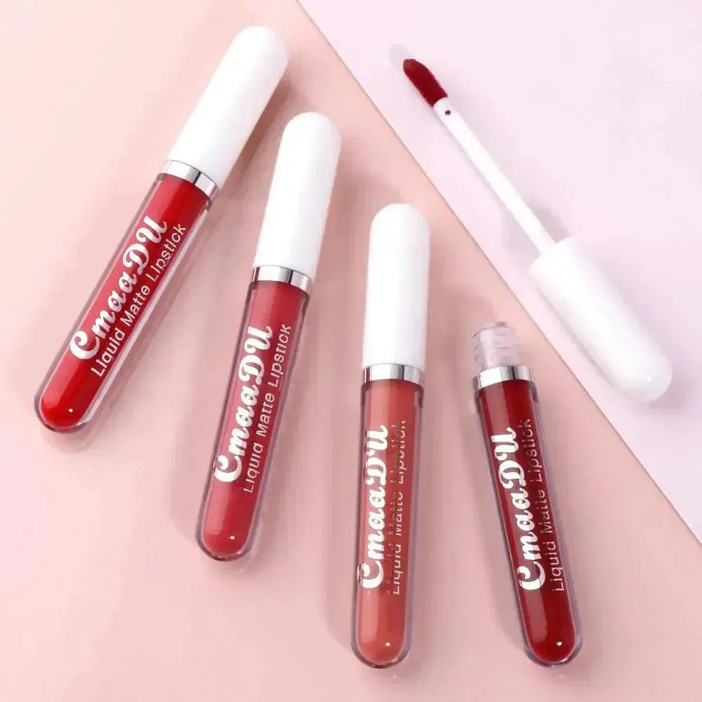 CmaaDu 18 Matte Mist Lip Glaze - Long-Lasting Waterproof Lip Gloss