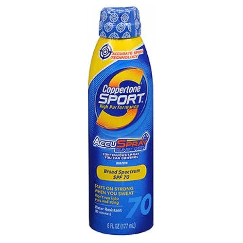 Coppertone Sport Spf 70 Plus Continuous Spray Sunscreen 6 oz By Coppertone