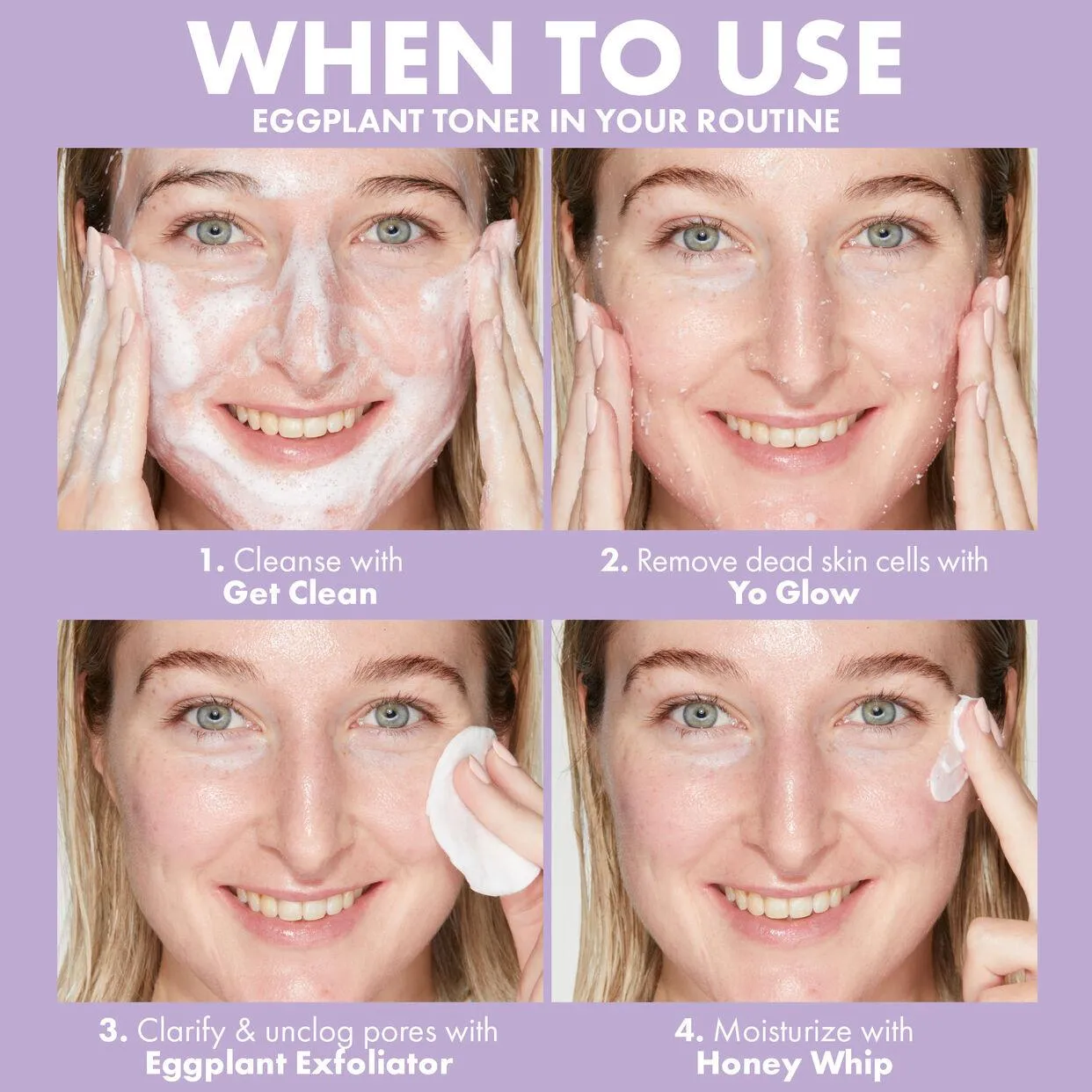 Huda Beauty - WISHFUL Eggplant Exfoliator: 9.5% AHA, BHA & PHA Pore Clarifying Daily Toner