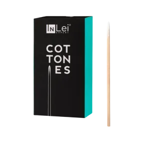 InLei® - COTTONIES - Wooden Sticks with Pointed Cotton Tips (100pcs)