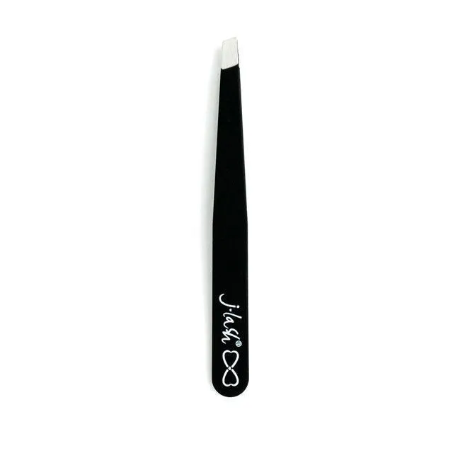 J-lash Slant Tip Tweezers - Black