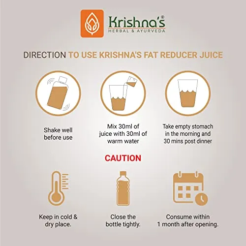 Krishna's Herbal & Ayurveda Fat Reducer Juice - 1 l (Pack of 1)