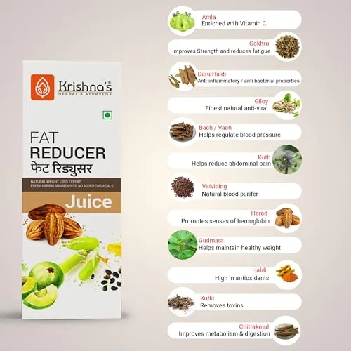 Krishna's Herbal & Ayurveda Fat Reducer Juice - 1 l (Pack of 1)