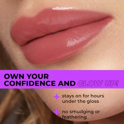 Lamel- Long lasting- Gel Lip Liner 404 -Berry | Easy-glide gel texture | Super long-lasting | Sharpenable precise tip |Intense pigment| 1.7gm