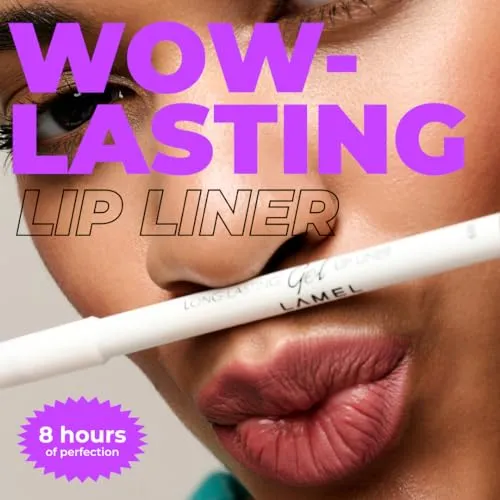 Lamel- Long lasting- Gel Lip Liner 404 -Berry | Easy-glide gel texture | Super long-lasting | Sharpenable precise tip |Intense pigment| 1.7gm