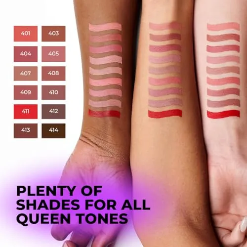 Lamel- Long lasting- Gel Lip Liner 404 -Berry | Easy-glide gel texture | Super long-lasting | Sharpenable precise tip |Intense pigment| 1.7gm