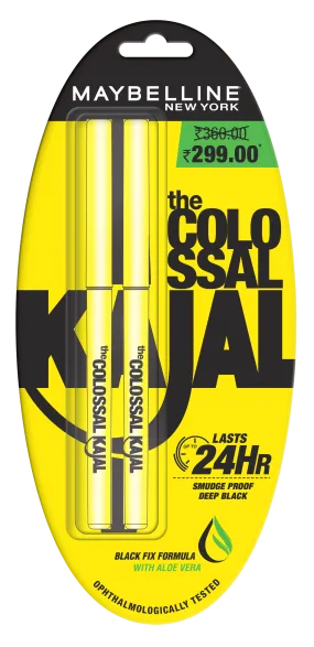 Maybelline New York Colossal Kajal - Pack of 2