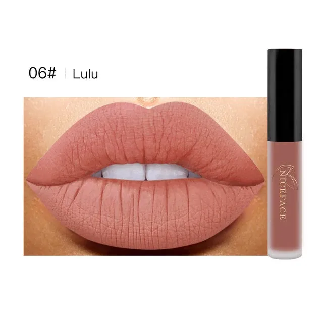 Niceface Matte Liquid Lipstick Water Resistant Long Lasting Lip Gloss S4221935