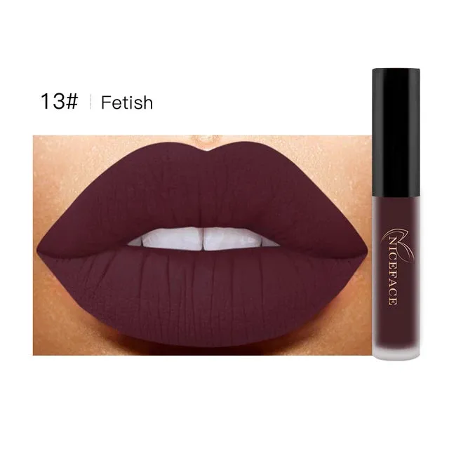 Niceface Matte Liquid Lipstick Water Resistant Long Lasting Lip Gloss S4221935