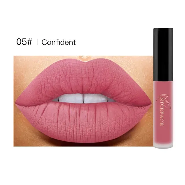 Niceface Matte Liquid Lipstick Water Resistant Long Lasting Lip Gloss S4221935