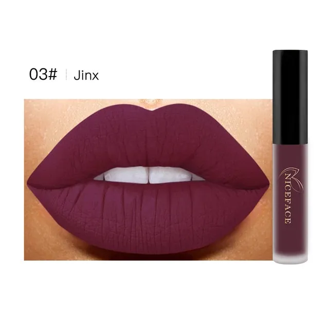 Niceface Matte Liquid Lipstick Water Resistant Long Lasting Lip Gloss S4221935
