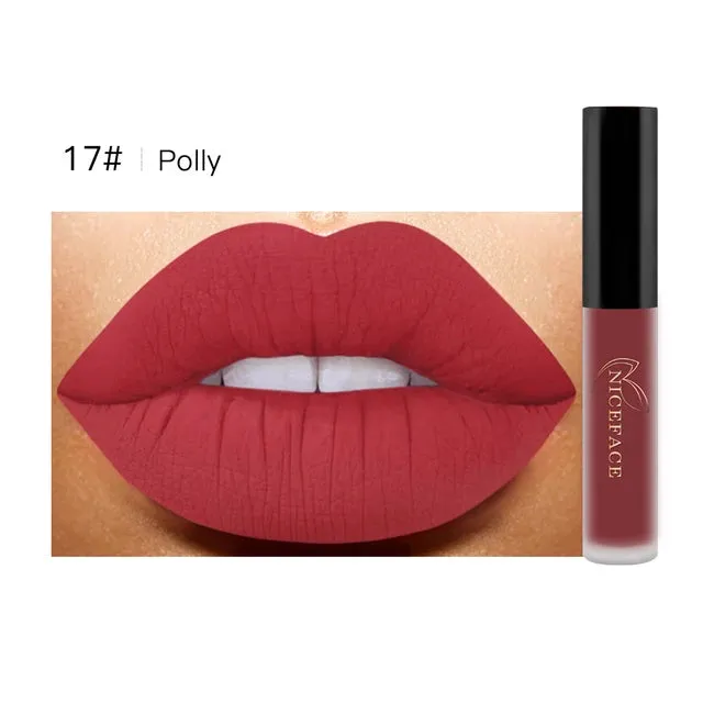 Niceface Matte Liquid Lipstick Water Resistant Long Lasting Lip Gloss S4221935