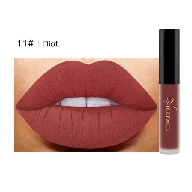 Niceface Matte Liquid Lipstick Water Resistant Long Lasting Lip Gloss S4221935