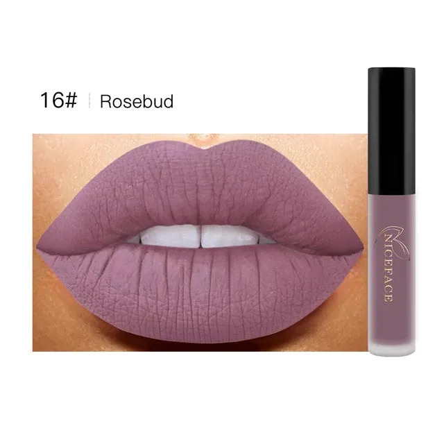 Niceface Matte Liquid Lipstick Water Resistant Long Lasting Lip Gloss S4221935