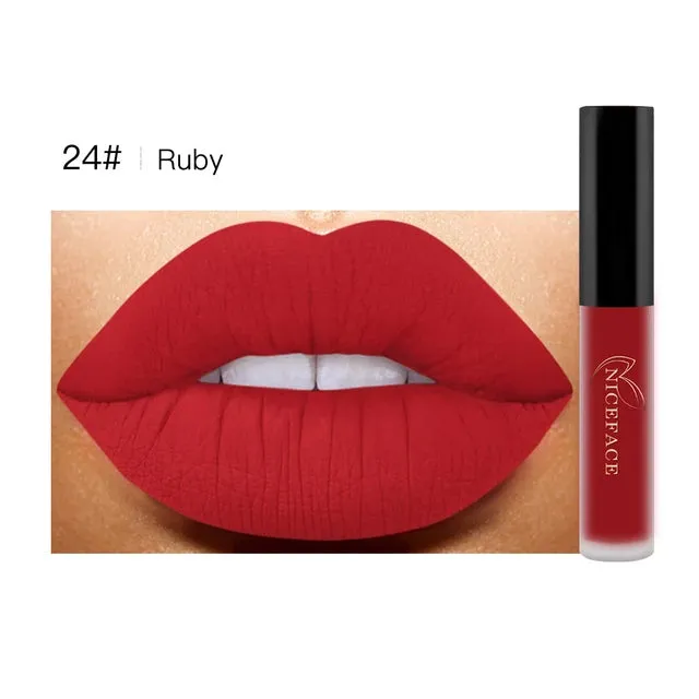 Niceface Matte Liquid Lipstick Water Resistant Long Lasting Lip Gloss S4221935
