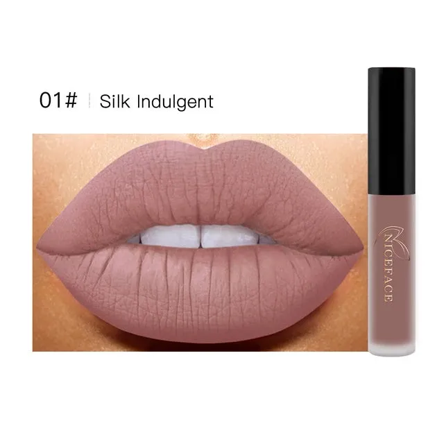 Niceface Matte Liquid Lipstick Water Resistant Long Lasting Lip Gloss S4221935