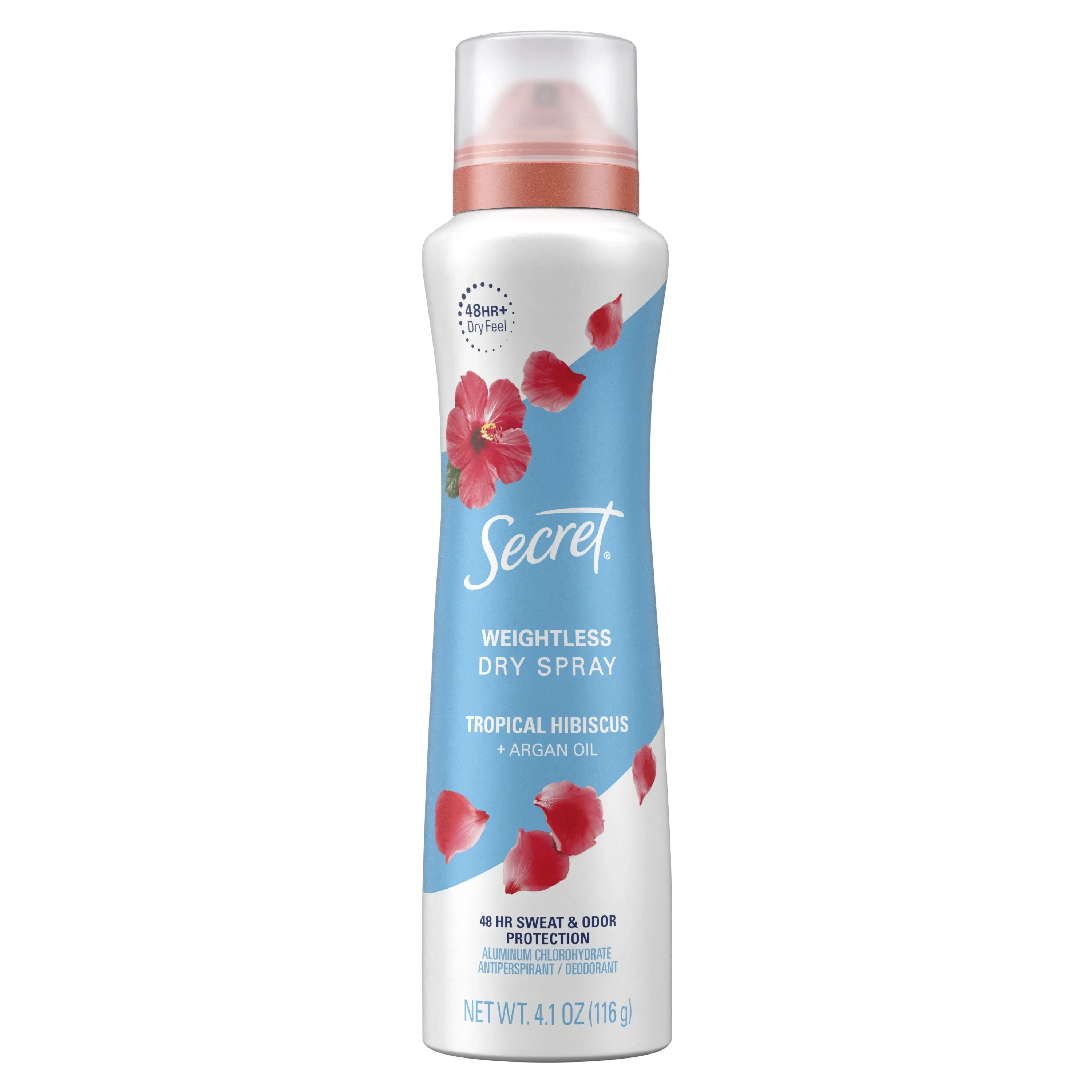 SECRET WEIGHTLESS DRY SPRAY HIBISCUS   ARGAN OIL 4.1 Oz