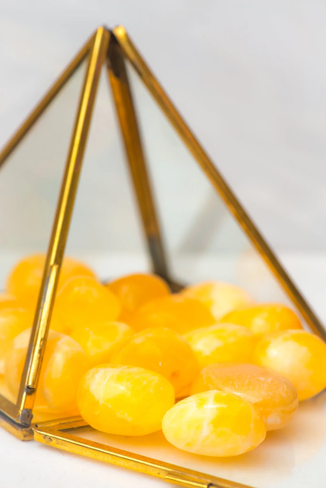 Tumbled Orange Calcite