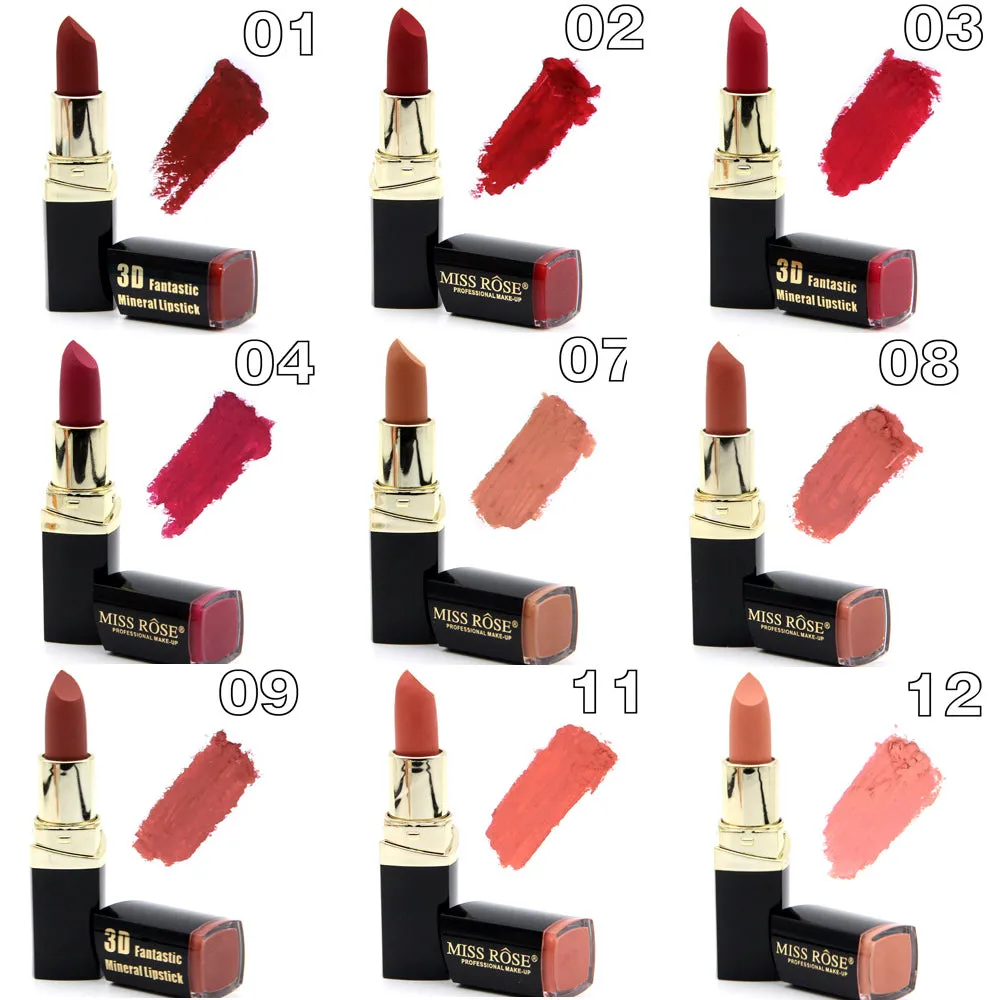 Waterproof Long Lasting Velvet  Sexy Matte Nude Lipstick Kits