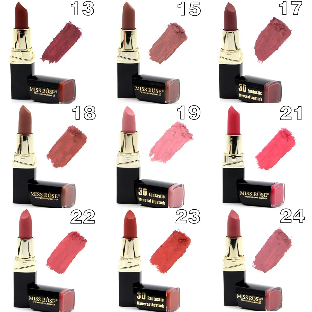 Waterproof Long Lasting Velvet  Sexy Matte Nude Lipstick Kits