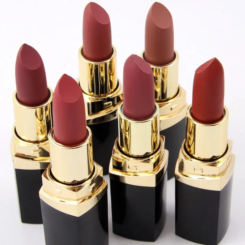 Waterproof Long Lasting Velvet  Sexy Matte Nude Lipstick Kits
